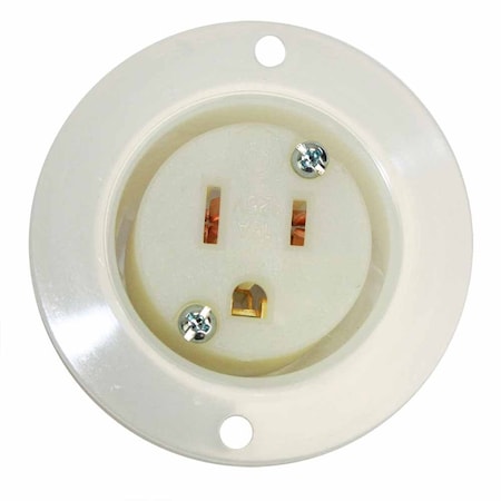 Superior Electric Straight Blade Receptacle, 5-15R, 15 A, 125V AC, 2 Pole, 3 Wire, Grounded YGF047F
